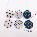 35mm Acrylic Coin-Shape Charm for Earring Accessories - 100pcs