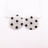 35mm Acrylic Coin-Shape Charm for Earring Accessories - 100pcs