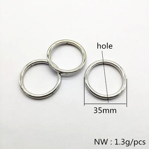 35mm 200pcs CCB Effect Ring Shape Beads for DIY Jewelry