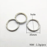 35mm 200pcs CCB Effect Ring Shape Beads for DIY Jewelry