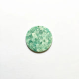 35mm Coin-Shape Acetic Acid Charm for Stud Earrings, 50pcs