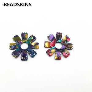 Flower-Shape Charms for Earrings - 50pcs/lot