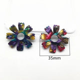 Flower-Shape Charms for Earrings - 50pcs/lot