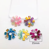 Acetic Acid Flower Charms for Earrings Accessories (50pcs)
