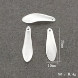 1000pcs Clear Frosted Leaf Beads DIY Jewelry Findings