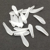 1000pcs Clear Frosted Leaf Beads DIY Jewelry Findings