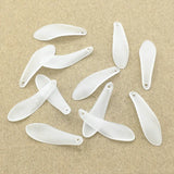 1000pcs Clear Frosted Leaf Beads DIY Jewelry Findings