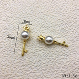 100pcs Pearls Charm Jewelry Accessories Findings for DIY Necklace Earrings