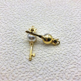 100pcs Pearls Charm Jewelry Accessories Findings for DIY Necklace Earrings