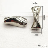 100pcs Twisted Shape Beads for DIY Jewelry Making