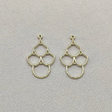 Leaves Charm Earrings DIY Jewelry Findings 100pcs