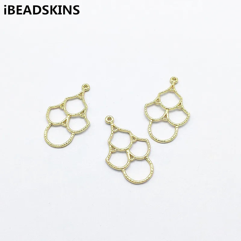Leaves Charm Earrings DIY Jewelry Findings 100pcs