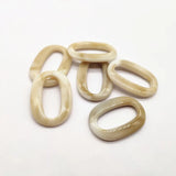 Acrylic Marble Oval Beads 35x25mm 260pc for Earrings DIY