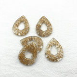 30pcs Acrylic Drop-shape Charm for Earrings, Jewelry Findings