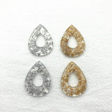 30pcs Acrylic Drop-shape Charm for Earrings, Jewelry Findings