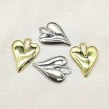 50pcs Heart Shape Charm for Necklace Earring DIY - Jewelry Findings