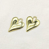 50pcs Heart Shape Charm for Necklace Earring DIY - Jewelry Findings