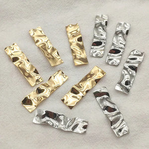 Copper Geometric Shape Earring Charms, 100pcs