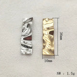 Copper Geometric Shape Earring Charms, 100pcs