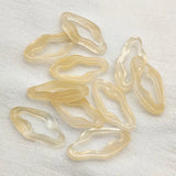 Oval Shape Charm for Necklace Earring DIY - 100pcs