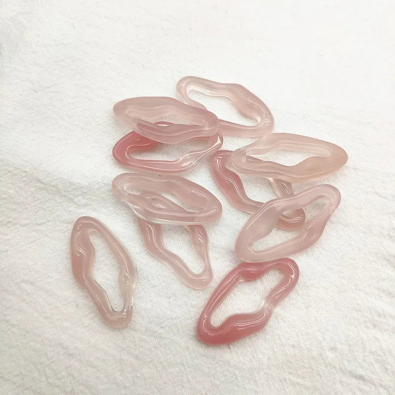 Oval Shape Charm for Necklace Earring DIY - 100pcs