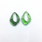 100pcs Clear Acrylic Oval-shape Beads for Earrings DIY