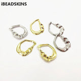 Drop Shape Earring Charms, Zinc Alloy, 36x27mm, 50pcs