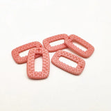 100pcs Acrylic Rectangle Charm for Earrings, Jewelry Making DIY