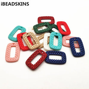 100pcs Acrylic Rectangle Charm for Earrings, Jewelry Making DIY