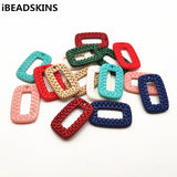 100pcs Acrylic Rectangle Charm for Earrings, Jewelry Making DIY