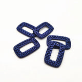 100pcs Acrylic Rectangle Charm for Earrings, Jewelry Making DIY