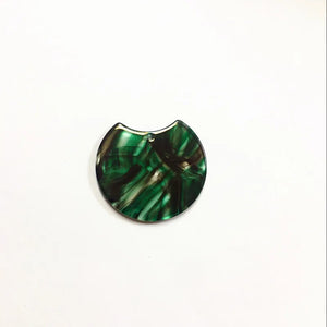 50pcs Acetic Acid Marble Stripe Round Charms for Earring DIY