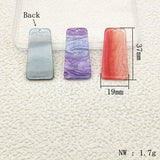 50pcs Trapezoid-shape Starry Sky Acrylic Charms for Earring/Jewelry DIY