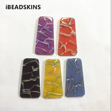 100pcs 37x20mm Acrylic Trapezoid Charms for Earrings DIY