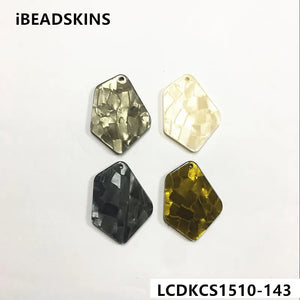100pcs Irregular Acrylic Marble Charms for Earring/Jewelry Making