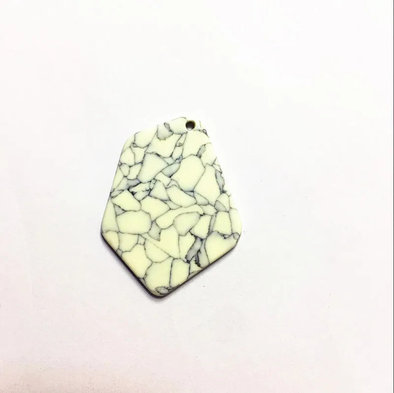 50pcs Acetic Acid Marble Charms for Earring/Jewelry DIY