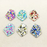 37x28mm Irregular Sequin Charm for DIY Earrings, 100pcs