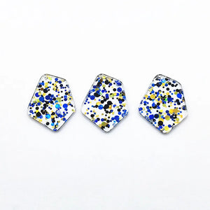 37x28mm Irregular Sequin Charm for DIY Earrings, 100pcs