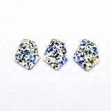 37x28mm Irregular Sequin Charm for DIY Earrings, 100pcs