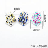 37x28mm Irregular Sequin Charm for DIY Earrings, 100pcs