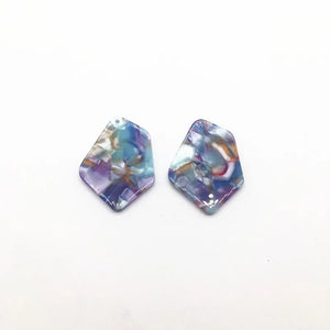 50pcs Acetic Acid Irregular Shape Charms for Earring Accessories