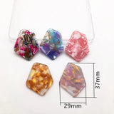 50pcs Acetic Acid Irregular Shape Charms for Earring Accessories