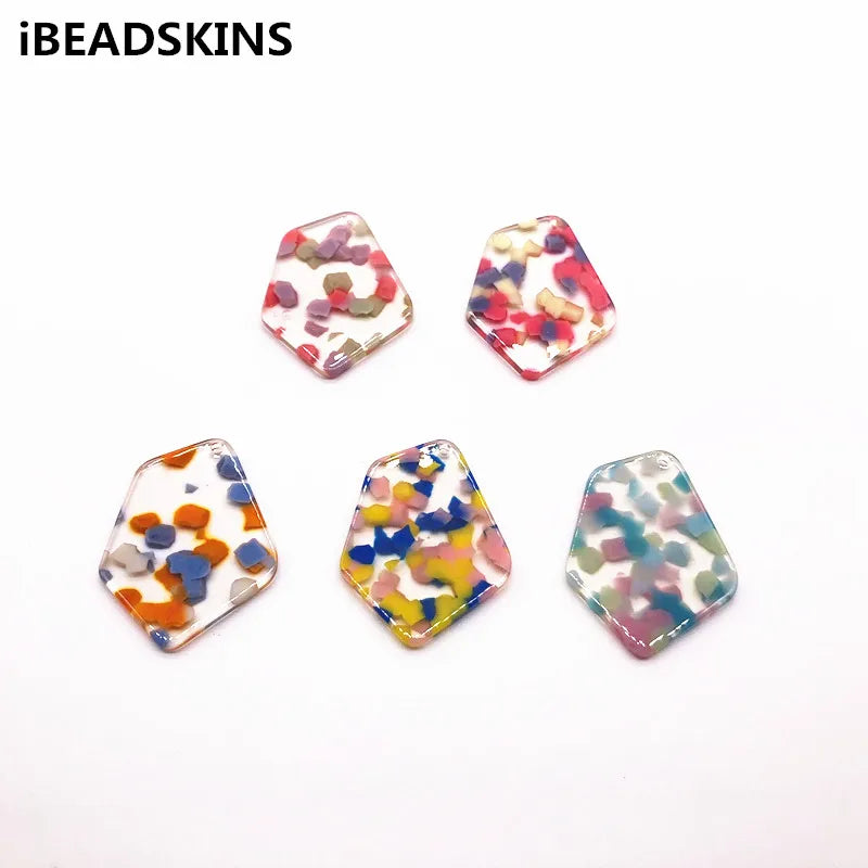 Acetic Acid Irregular-Shape Charm Earring Accessories 50pcs