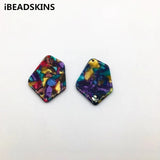 Irregular-Shape Charms for Earrings - 50pcs/Lot Acetic Acid Accessories