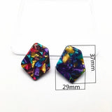 Irregular-Shape Charms for Earrings - 50pcs/Lot Acetic Acid Accessories
