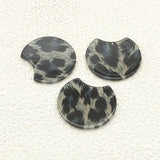 Moon Acrylic Charm 37x30mm 50pcs Earring Jewelry Findings