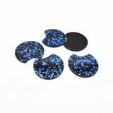 Acrylic Round-Shape Charm for Earrings, 50pcs