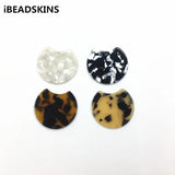 Round Acetic Acid Charm for Earrings DIY 50pcs/lot
