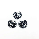 Round Acetic Acid Charm for Earrings DIY 50pcs/lot