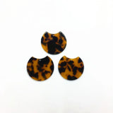 Round Acetic Acid Charm for Earrings DIY 50pcs/lot